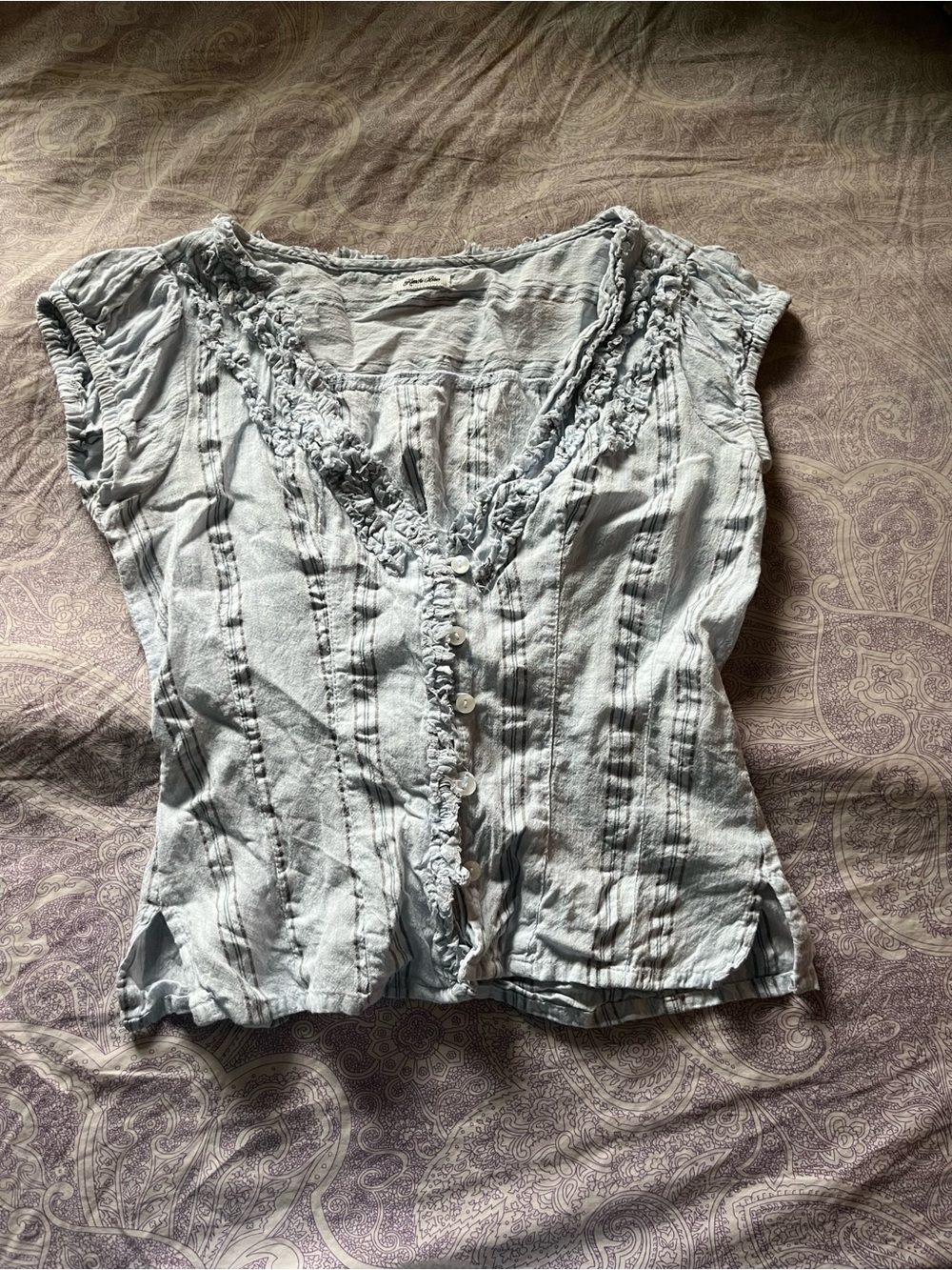 Kimchi Blue Ria Ruffle Blouse - Picture 1 of 4